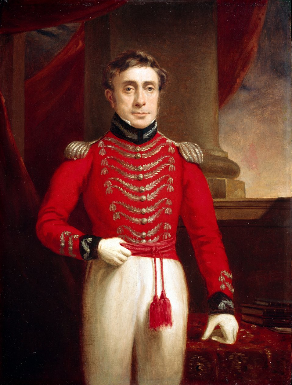 Capitão David Leighton (1774-1860) 4º Regimento Infantaria Nativa, c.1804 de English School