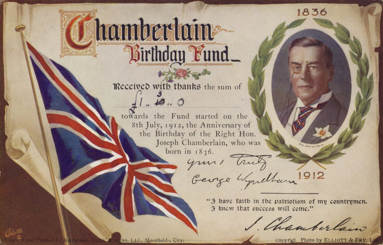 Fundo de Aniversário Chamberlain de English School