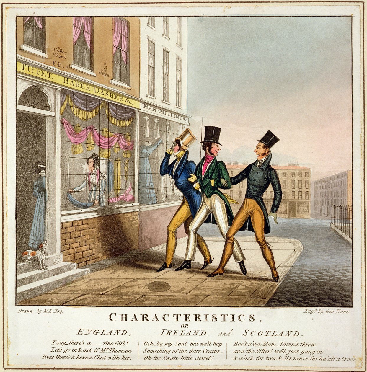 Características - Inglaterra, Irlanda e Escócia, gravadas por George Hunt de English School