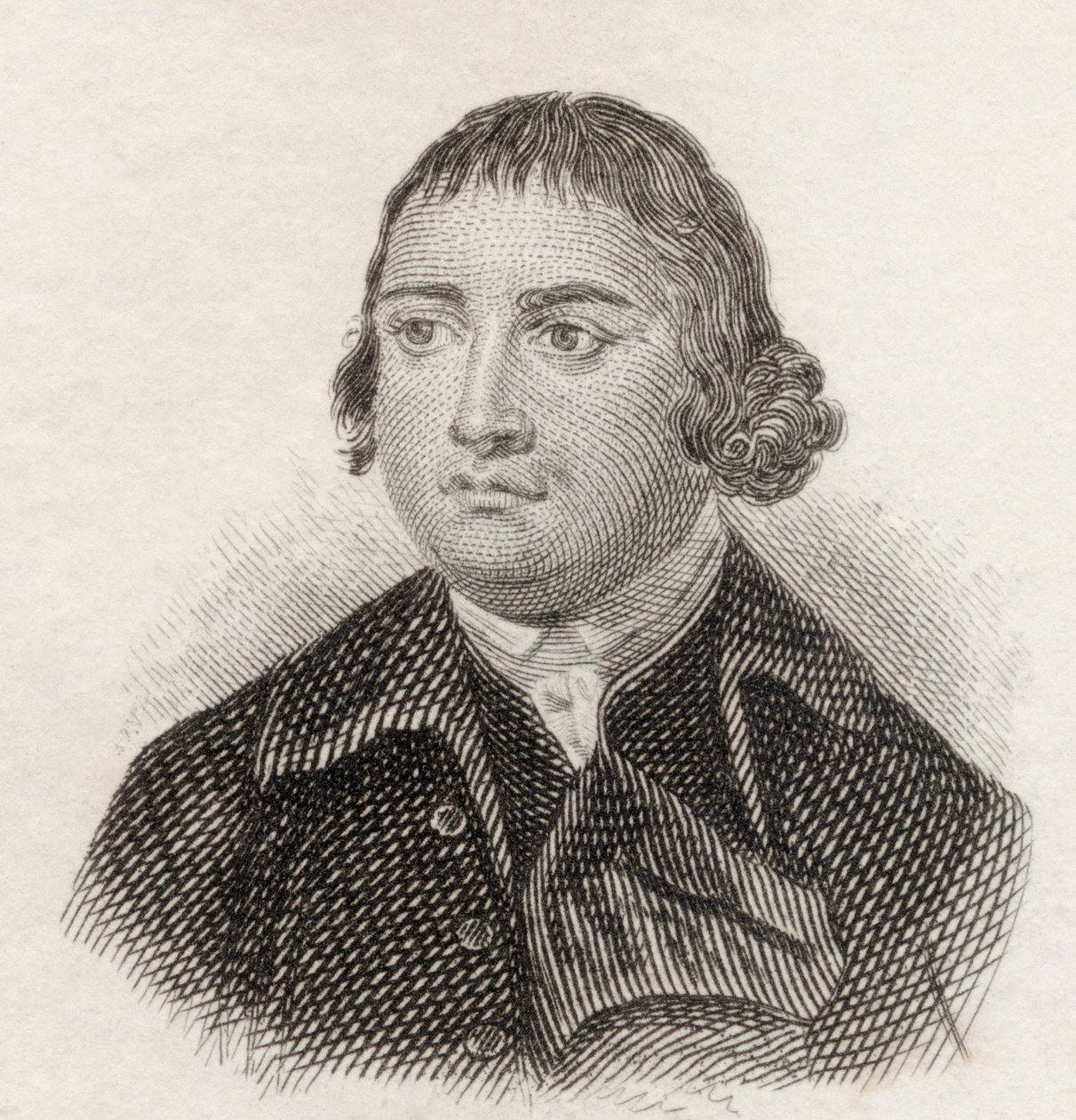 Charles Churchill, do "Crabb&39;s Historical Dictionary", publicado em 1825 de English School