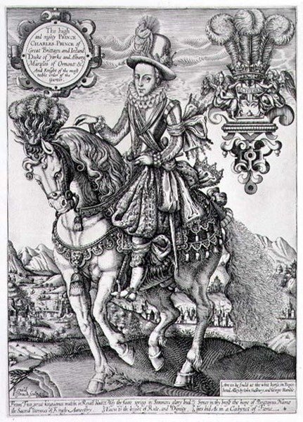 Carlos I como Príncipe de Gales a Cavalo, de 