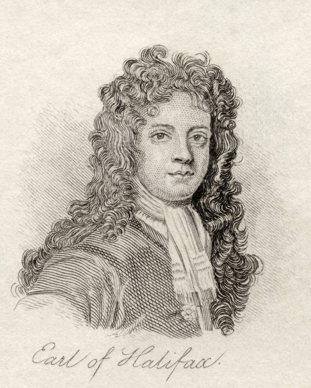 Charles Montagu, 1º Conde de Halifax, do &39;Crabb&39;s Historical Dictionary&39;, publicado em 1825 de English School
