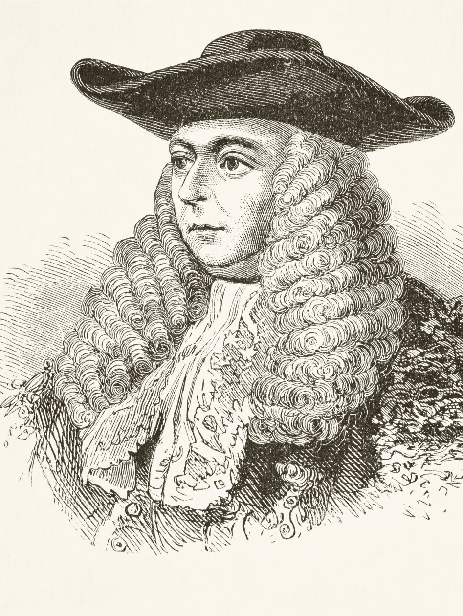 Charles Pratt, 1º Conde de Camden, de "A História Nacional e Doméstica da Inglaterra", de William Hickman Smith Aubrey (1858-1916) publicou Londres, c.1890 de English School