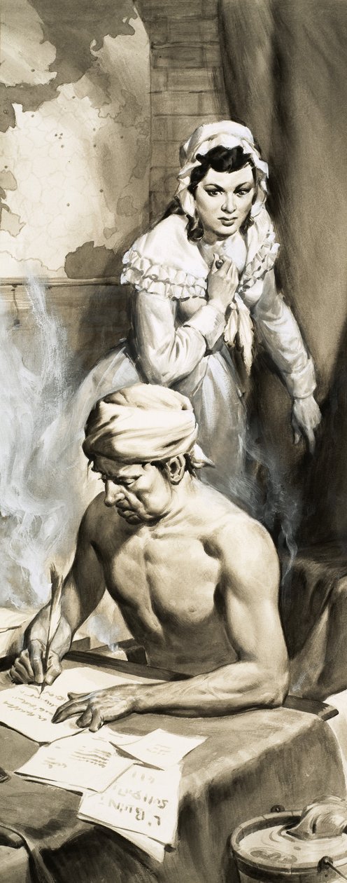 Charlotte Corday prestes a assassinar Jean Paul Marat de English School
