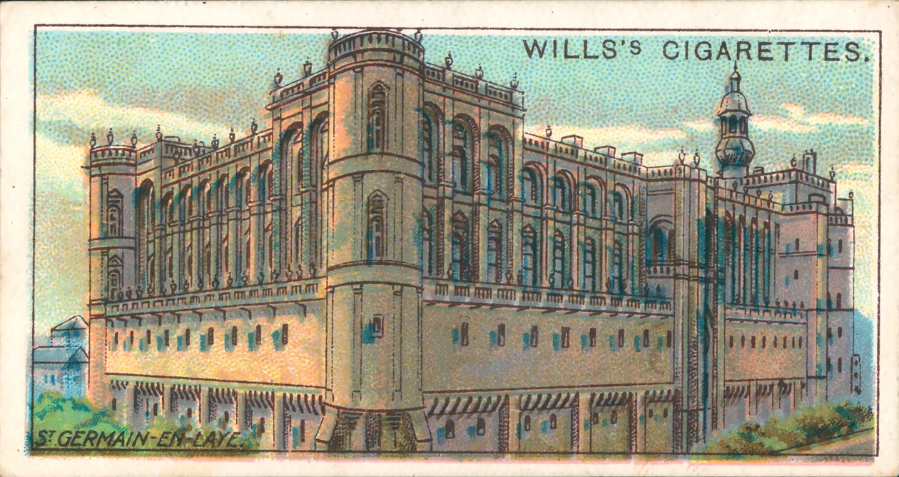 Castelo, St Germain en Laye (litografia a cores) de English School