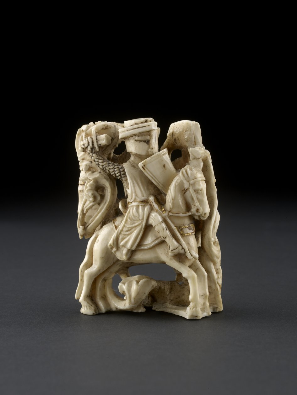 Chessman, possivelmente do século 13, de English School