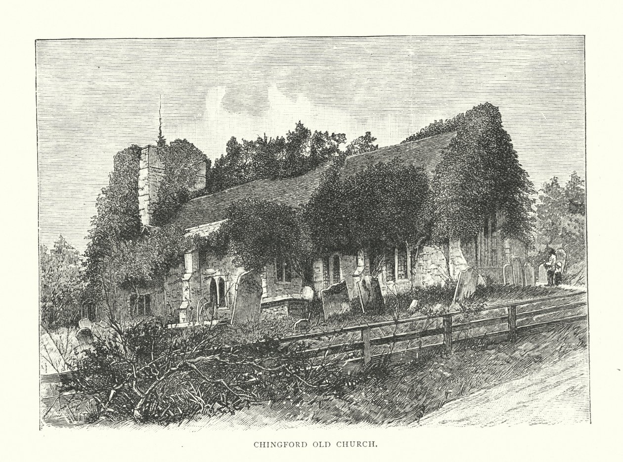 Igreja Velha de Chingford (gravura) de English School