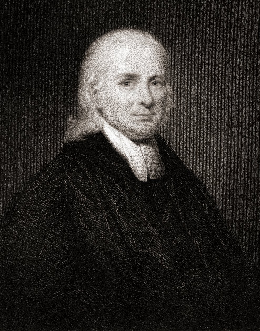 Christian Friedrich Schwartz (1726-96) da Gallery of Portraits, publicado em 1833 de English School