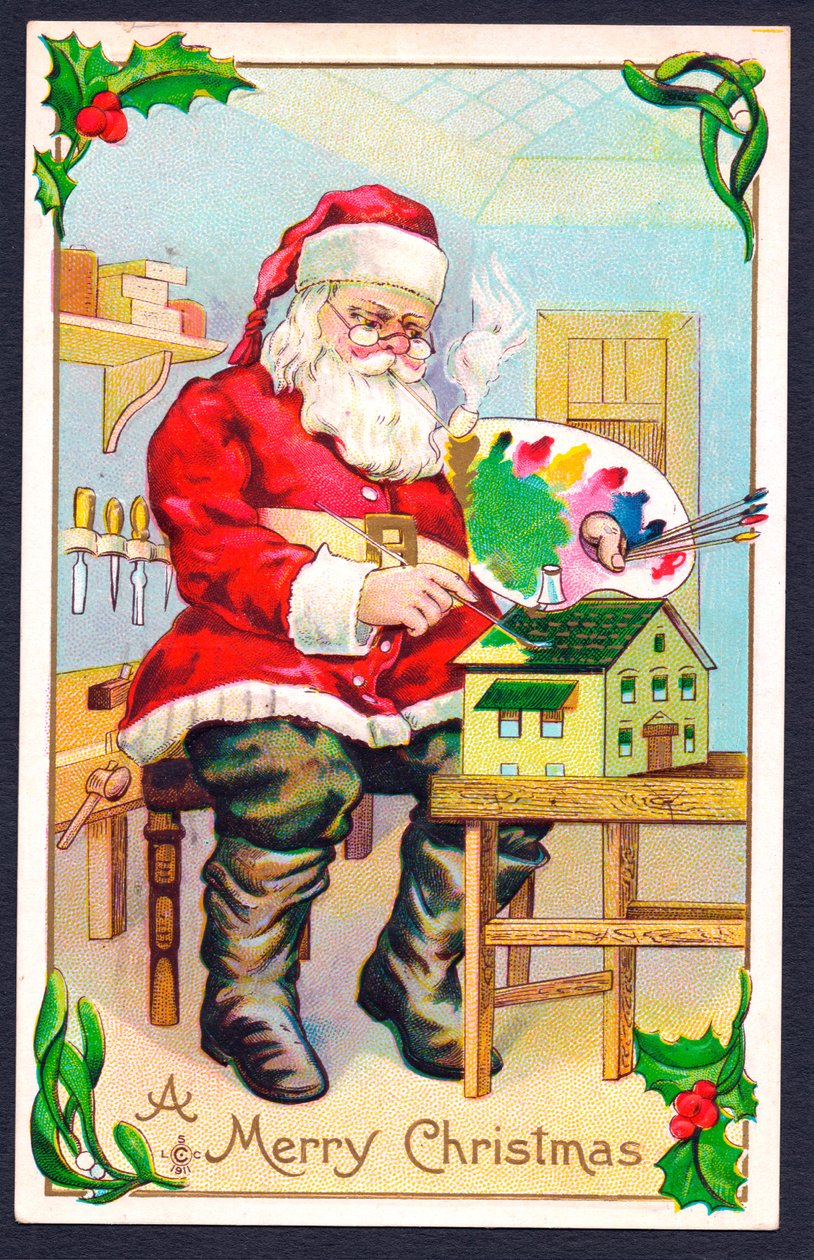 Postal de Natal, c.1907 de English School