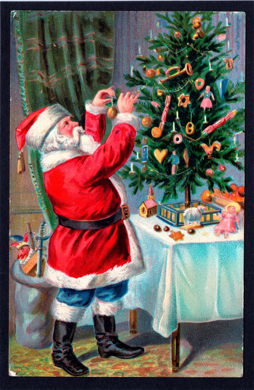 Postal de Natal, c.1907 de English School