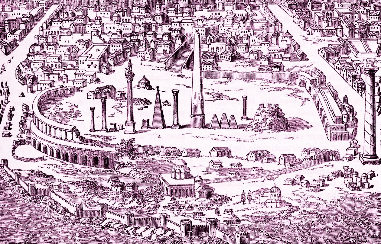 Circo e Hipódromo de Christian Constantinopla, ilustração do 