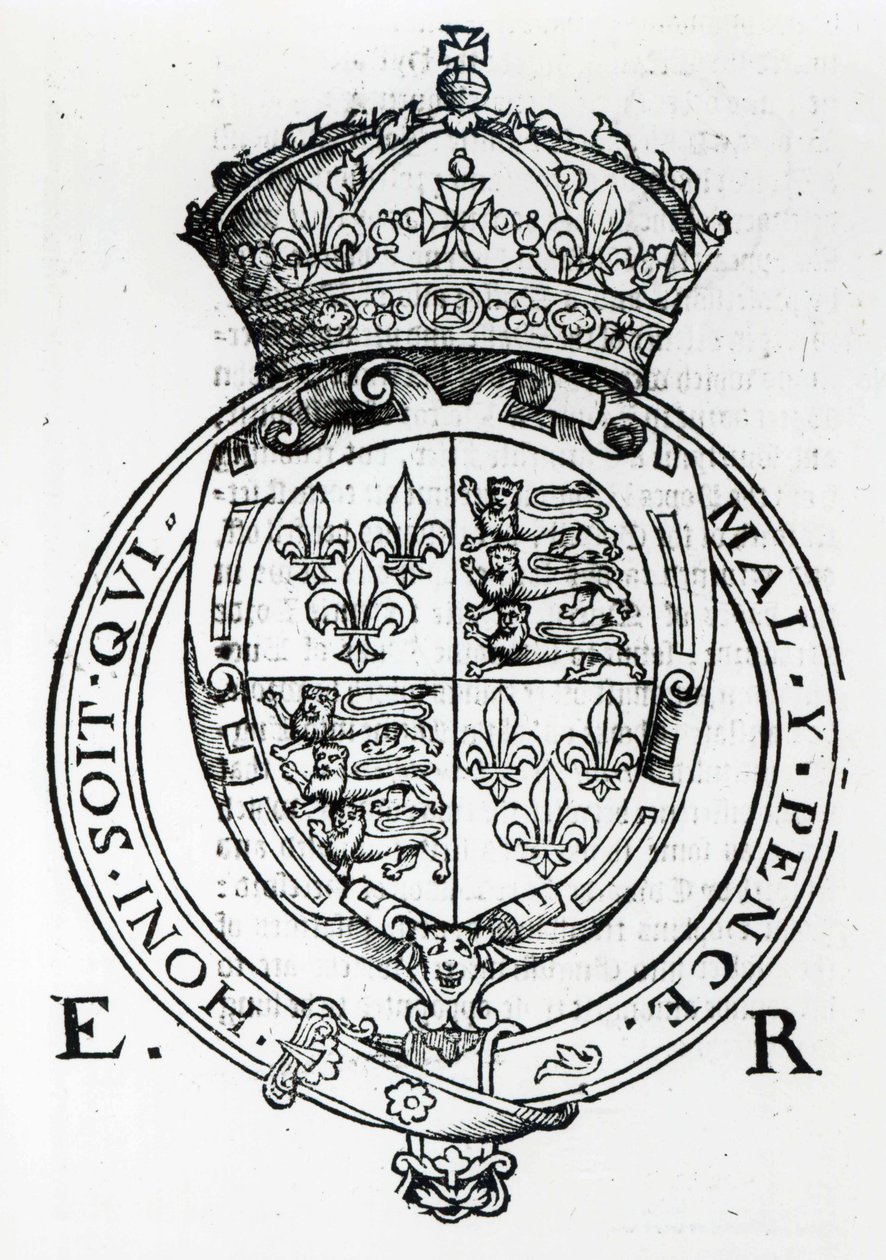 Brasão de armas da rainha Elizabeth I de English School