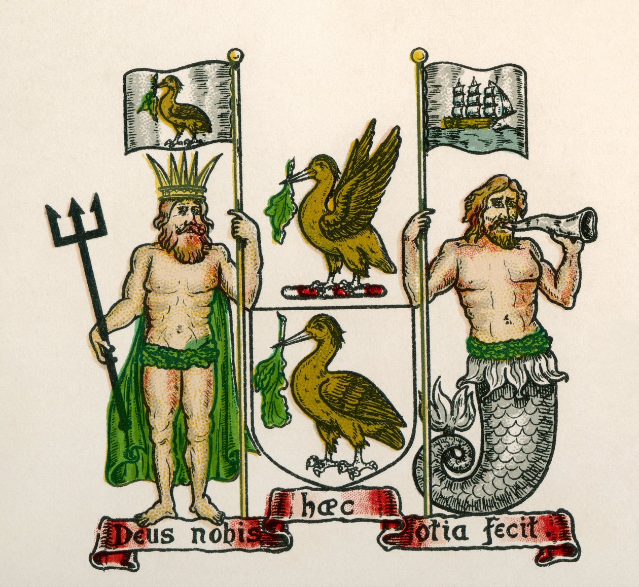 Brasão de armas de Liverpool, Inglaterra de English School