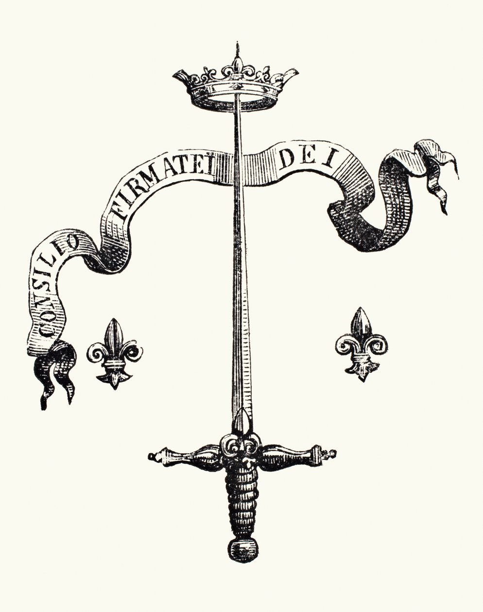 Brasão de armas da família de Joana d&39;Arc, 1878 de English School
