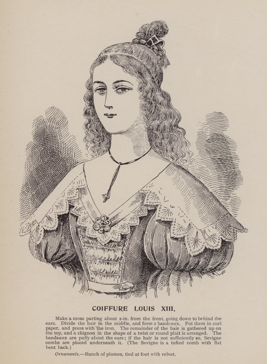 Penteado de Luís XIII (gravura) de English School