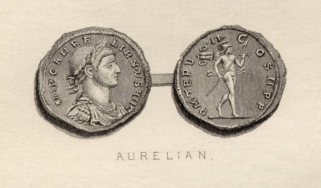 Moeda da Era de Aureliano de English School