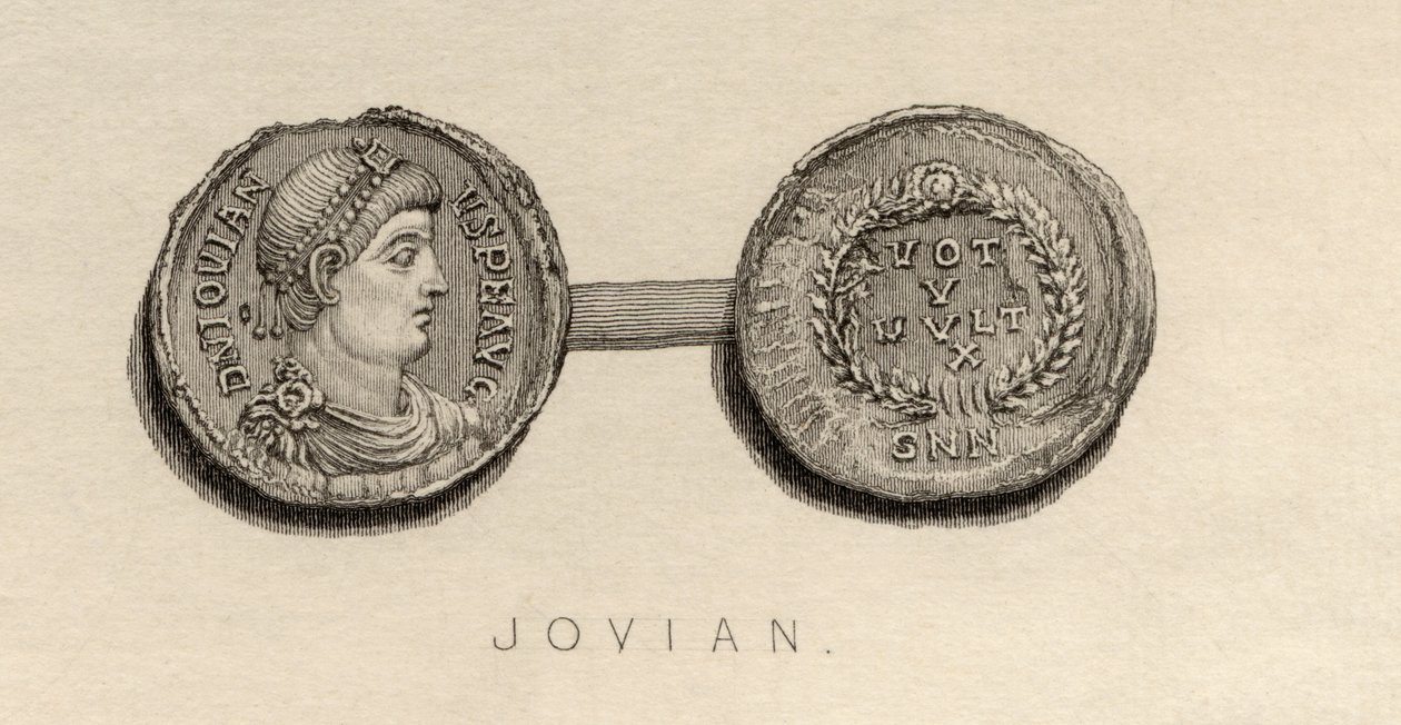 Moeda da época de Jovian de English School