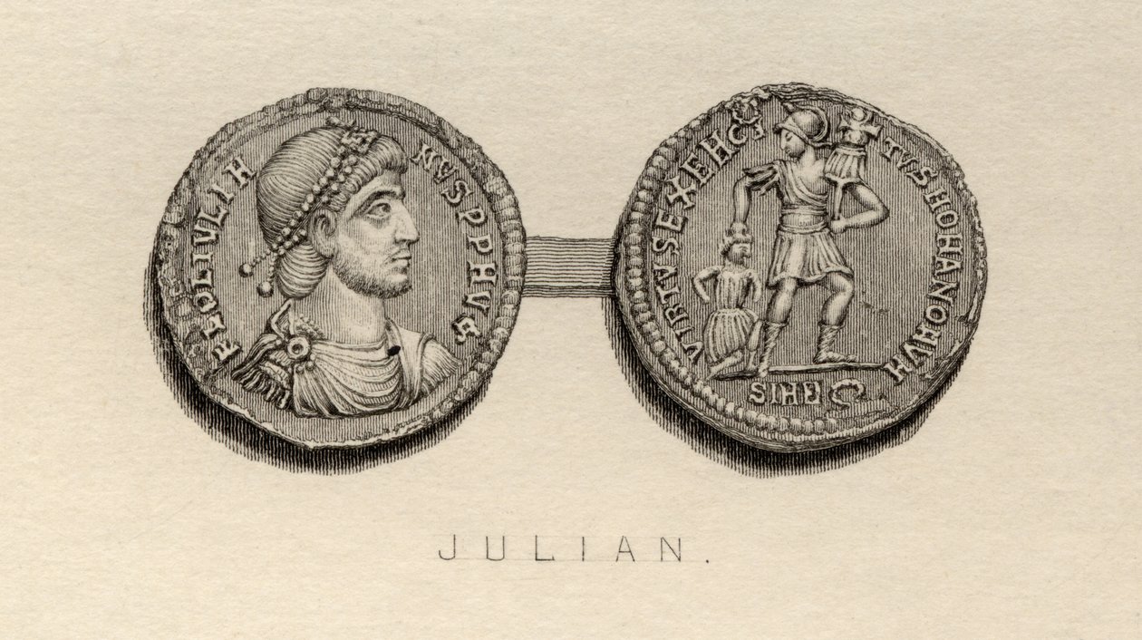 Moeda da época de Juliano, o Apóstata de English School