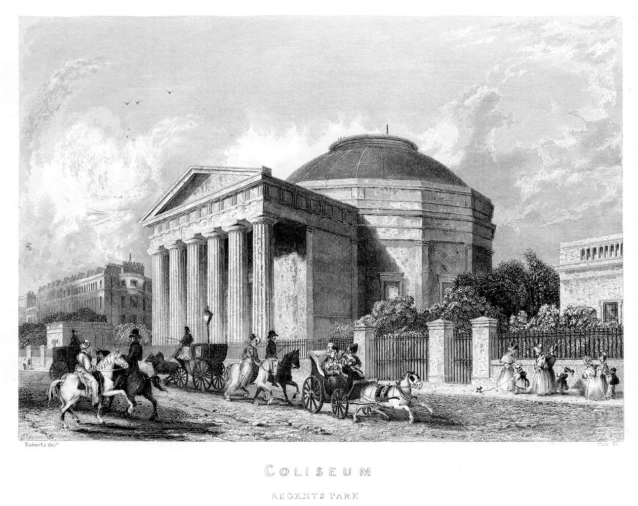 Coliseu, Regents Park, 1837 de English School
