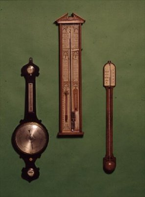 Coleção de barômetros vitorianos, c.1880 de English School