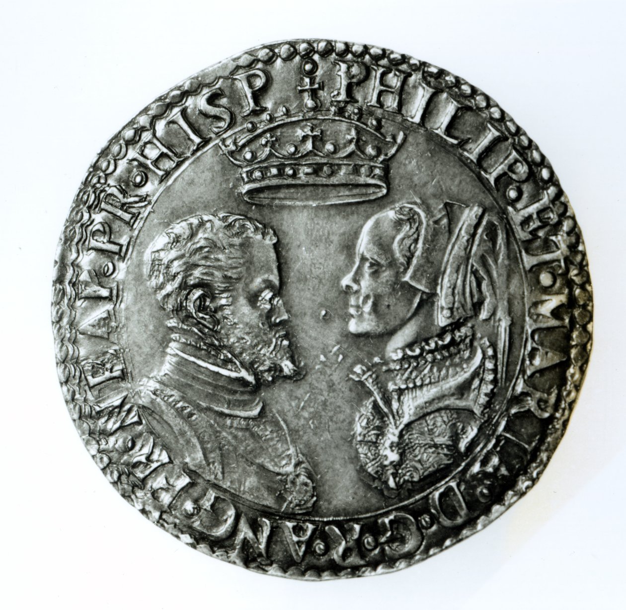 Xelão comemorativo para o casamento de Filipe II de Espanha (1527-98) e Maria I da Inglaterra (1516-58) 1554 (prata) de English School
