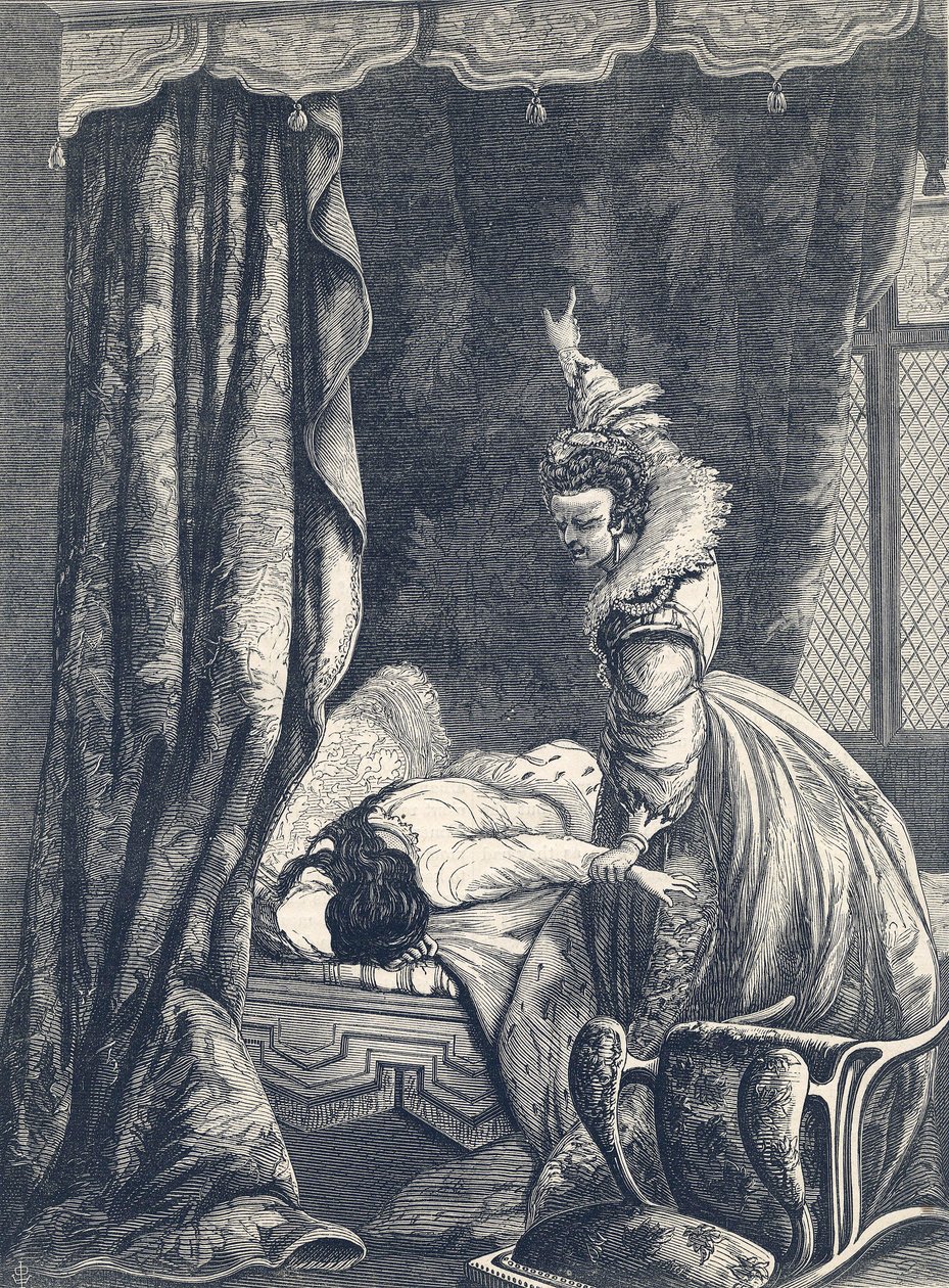 Confissão da Condessa de Nottingham, 1865 de English School