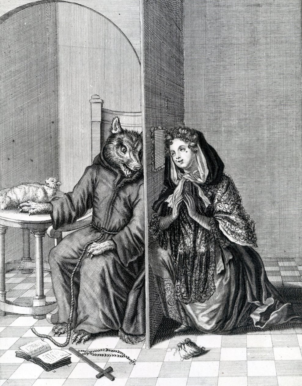 Converte Angliam, ou É uma ovelha tola que faz do Lobo seu Confessor, século XIX de English School