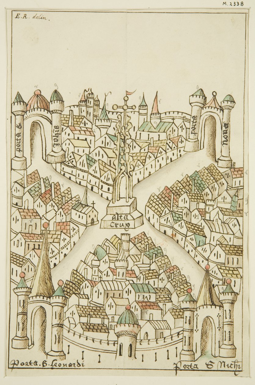 Cópias de Ilustrações do Calendário de Ricart (lápis e aguarela sobre papel) de English School