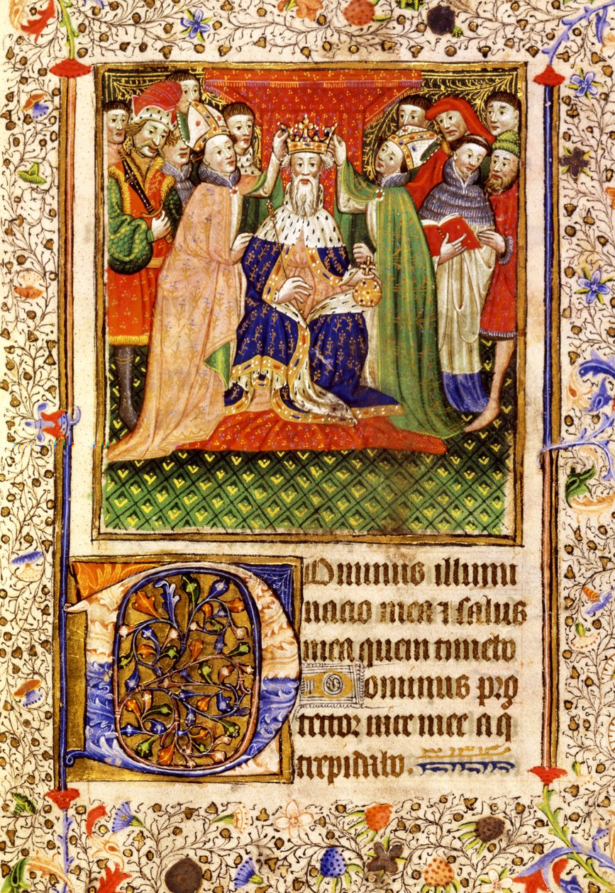 Coroação do Rei Edward III em 1 de fevereiro de 1327 de English School