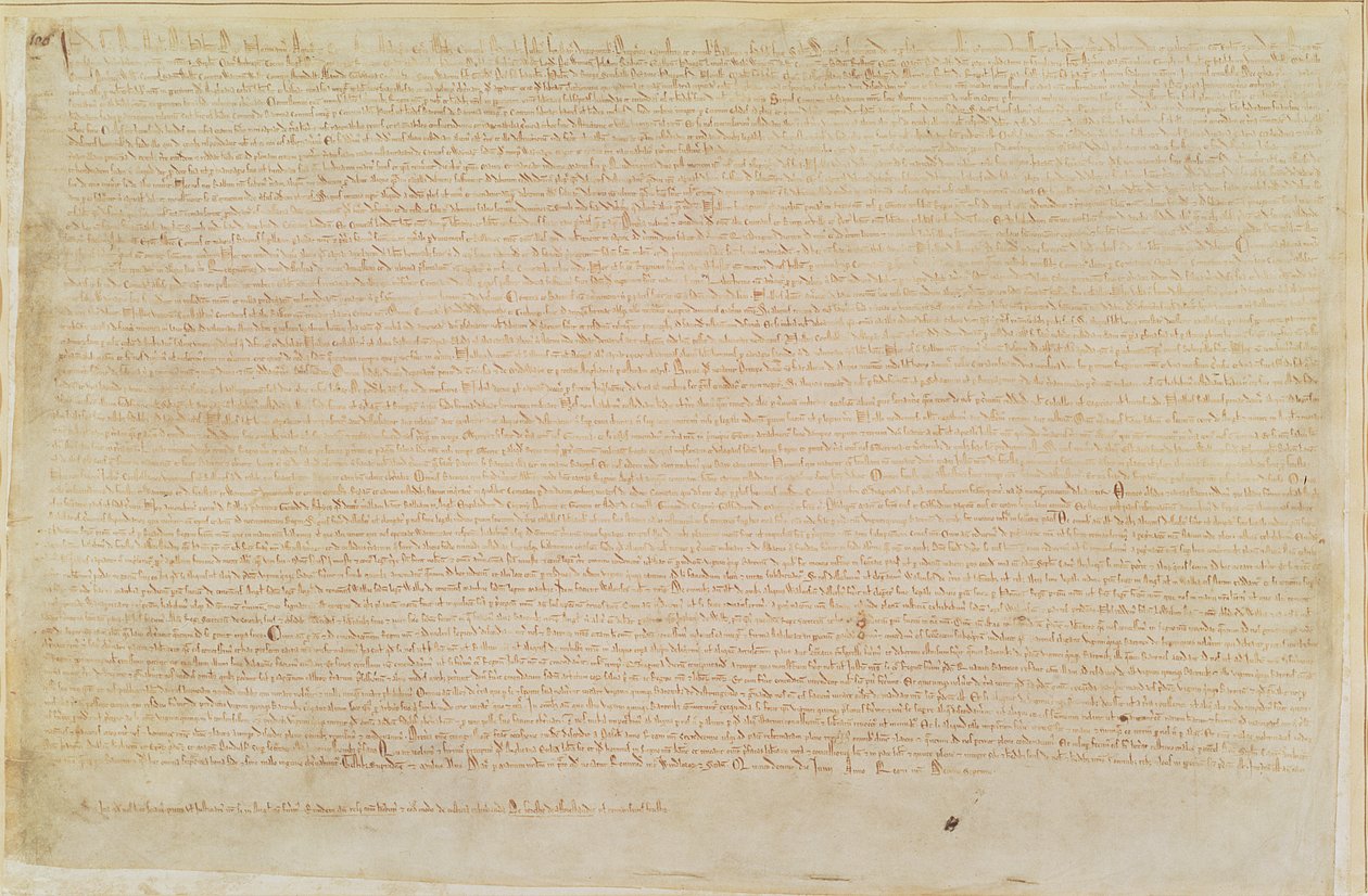 Algodão Augustus II 106 Magna Carta de English School