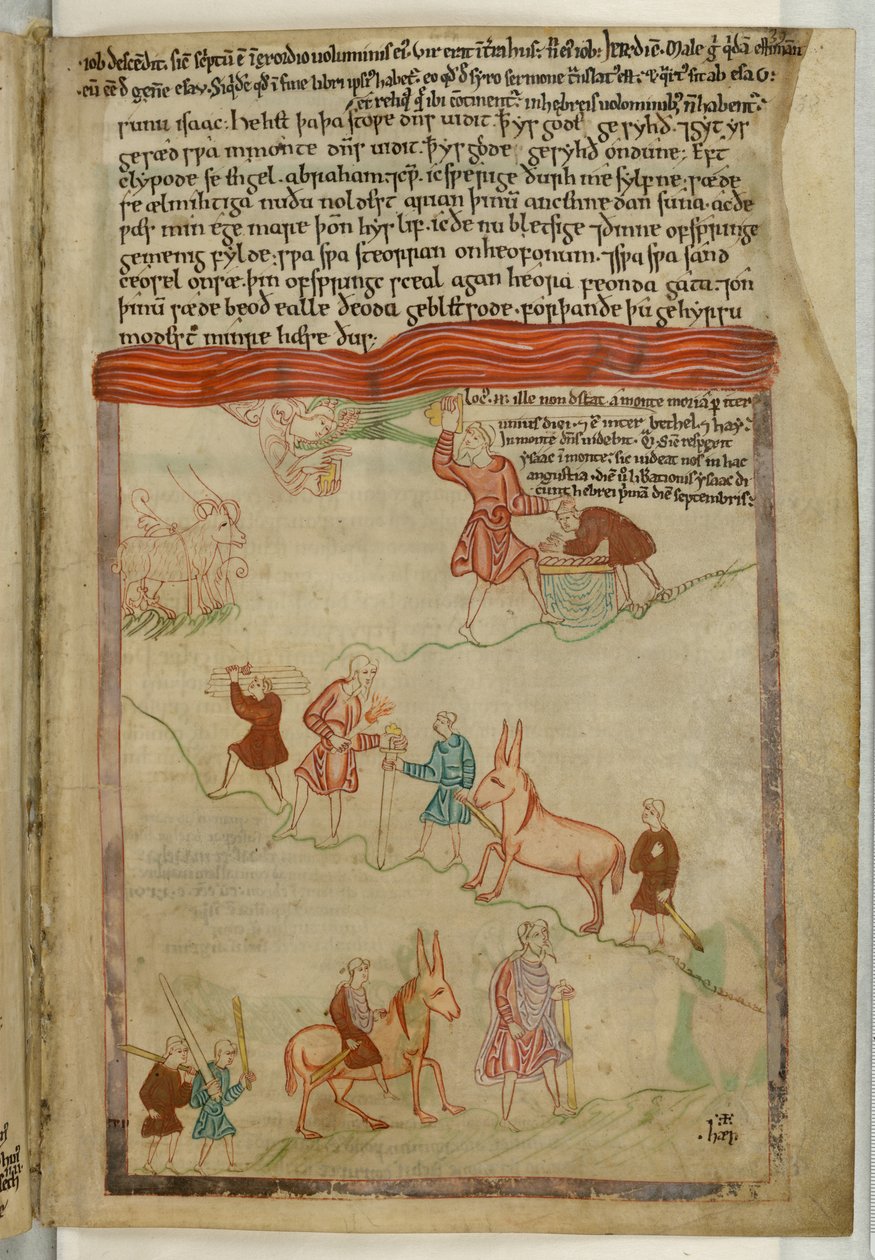 Algodão Claudius B. IV f.38, Génesis. Uma história de uma viagem, do 