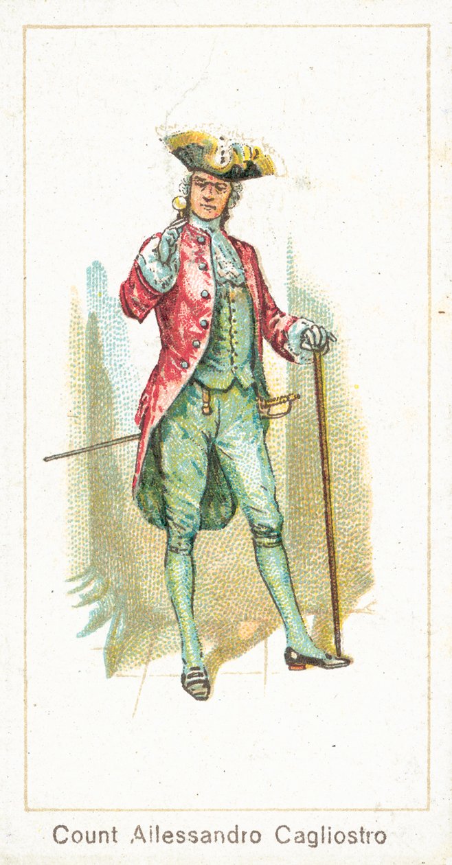 Conde Allessandro Cagliostro (cromolitho) de English School