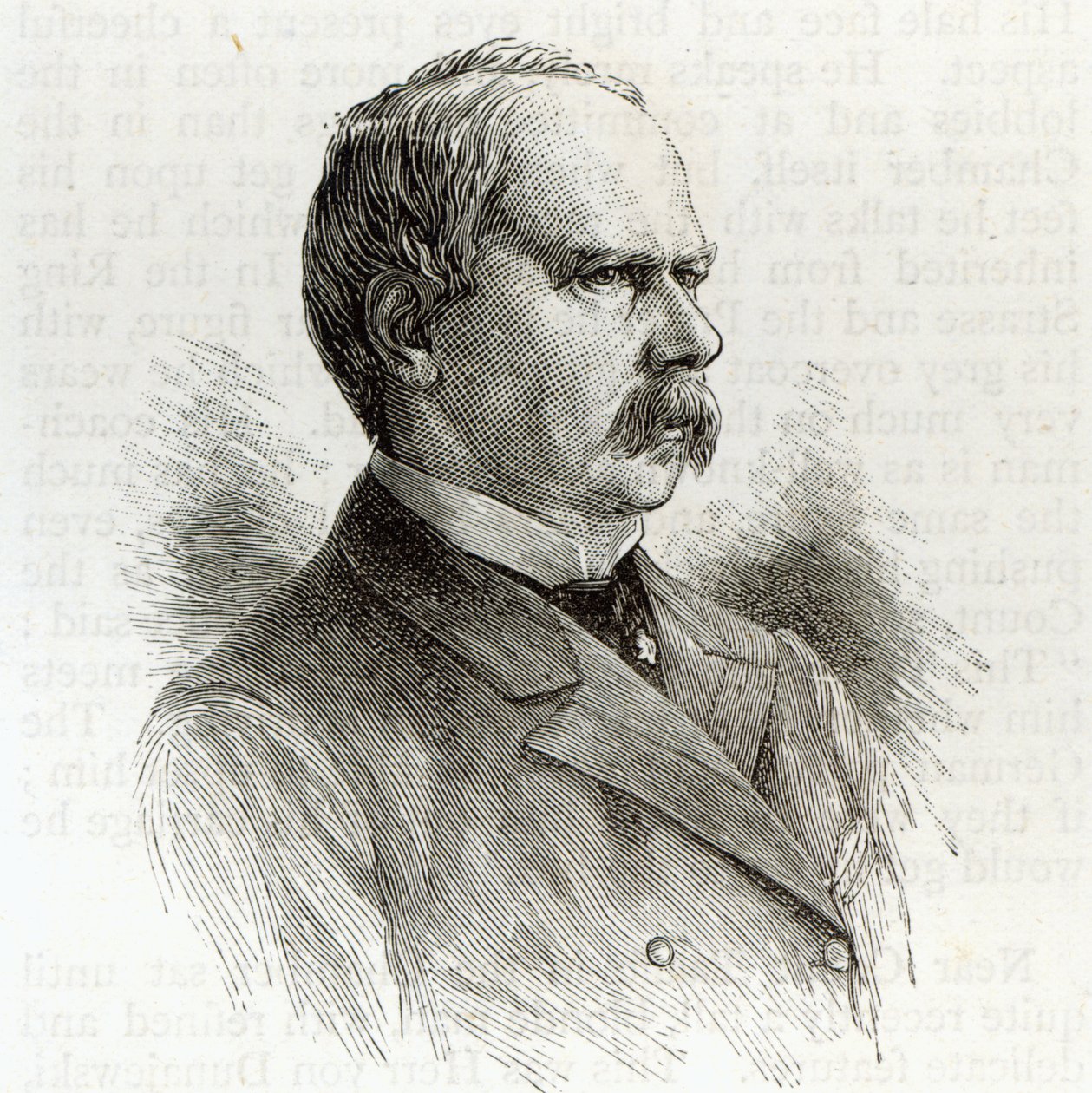 Conde Kalnoky, Ministro dos Negócios Estrangeiros da Áustria, da «Leisure Hour» de 1891 de English School