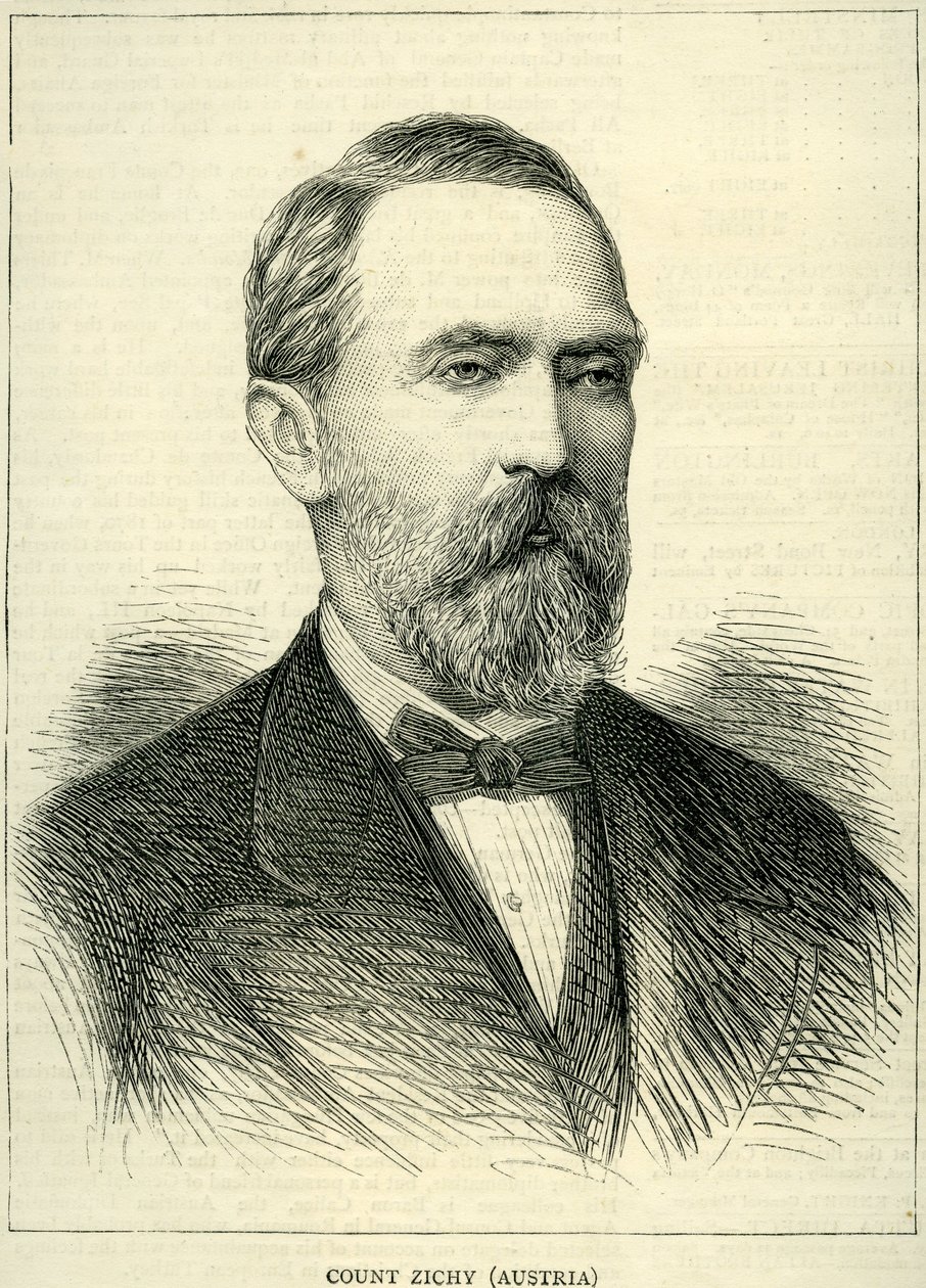 Conte Zichy do gráfico 1877 de English School