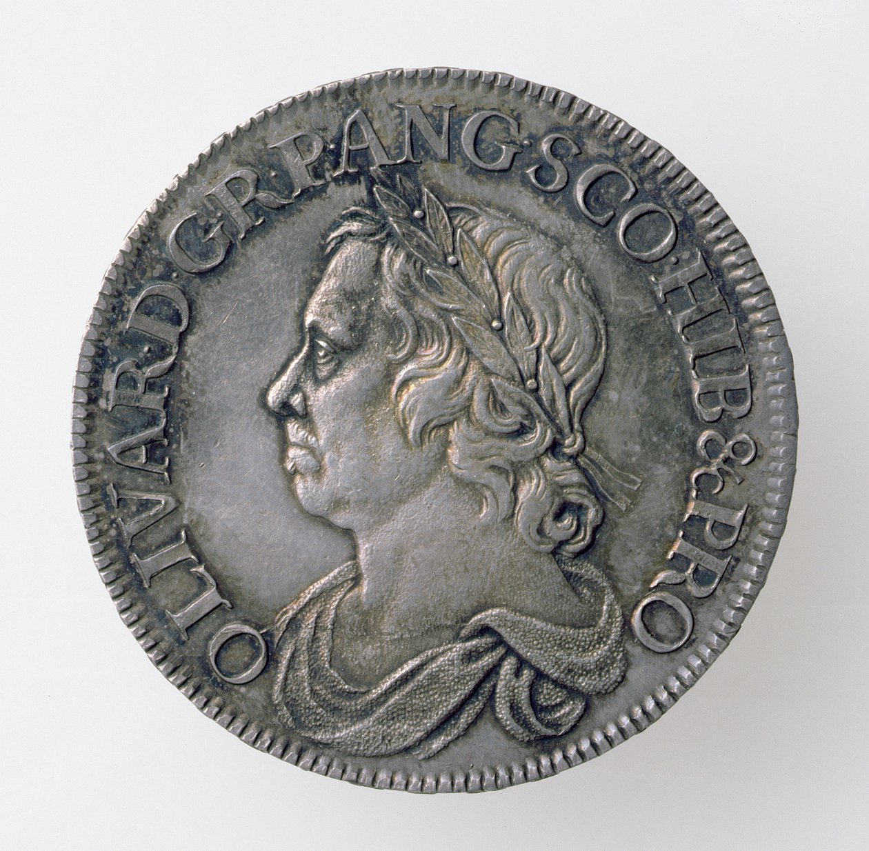 Coroa de Oliver Cromwell (1599-1658), London Mint, 1658 (anverso) (prata) (para reverso ver 168062) de English School