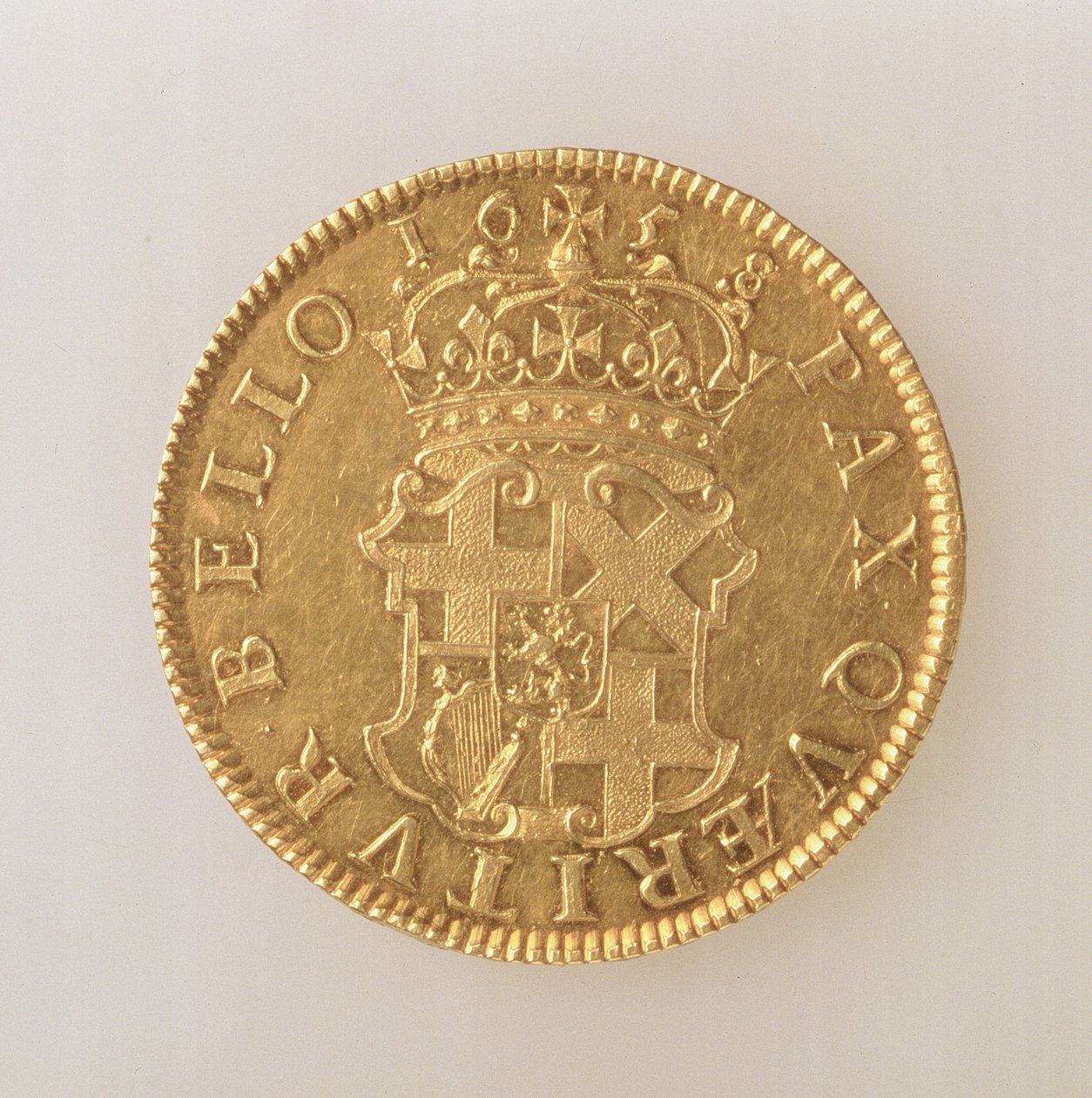 Coroa de Oliver Cromwell (1599-1658), London Mint, 1658 (reverso) (prata) (para anverso ver 168061) de English School