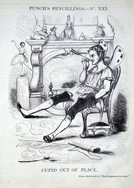 Cupido fora do lugar (gravura) de English School
