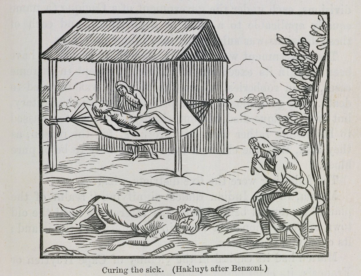 Cura do Doente, de &39;Santo Domingo Past and Present&39; de Samuel Hazard, pub.1873 (gravura) de English School