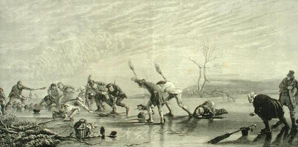 Curling in c.1880, de 