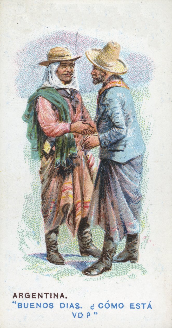 Cumprimento habitual na Argentina, 1907 de English School
