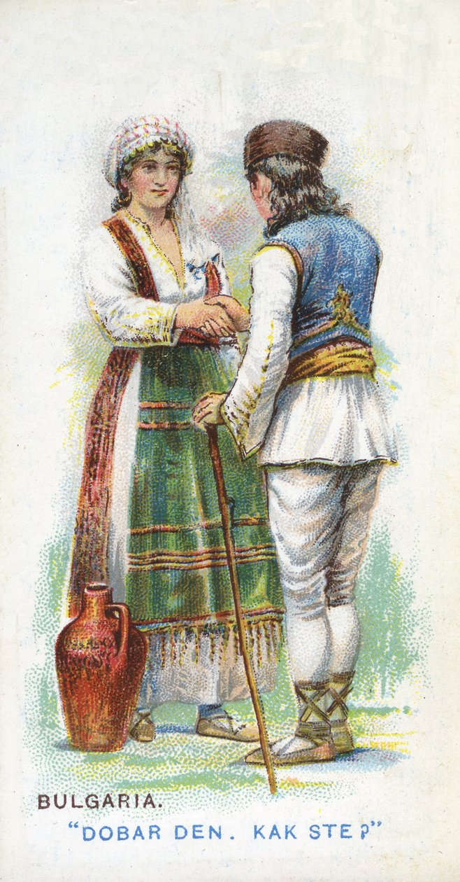 Cumprimento habitual na Bulgária, 1907 de English School