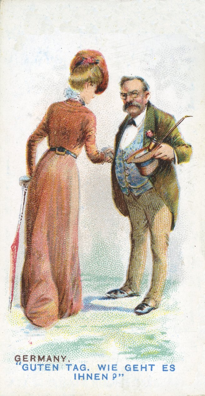 Cumprimento habitual na Alemanha, 1907 de English School