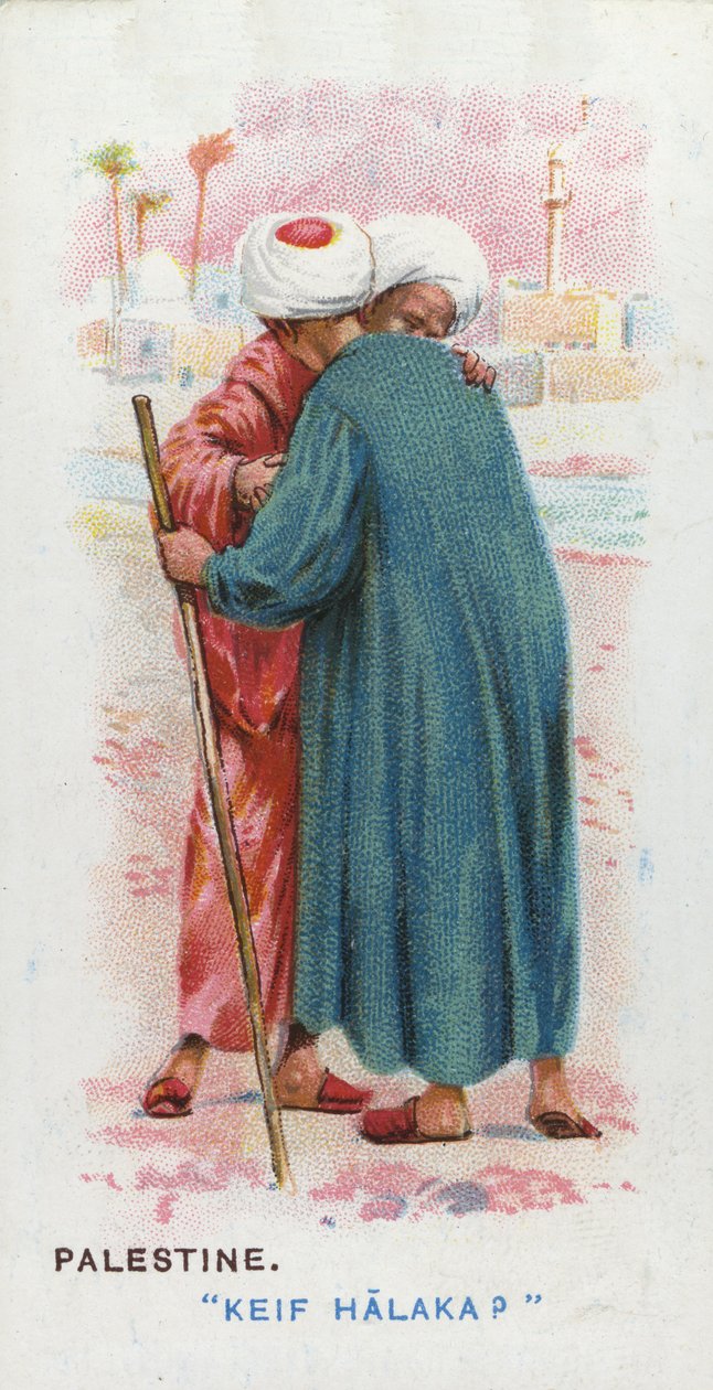 Cumprimento habitual na Palestina, 1907 de English School