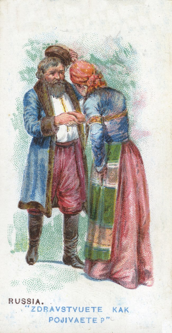 Cumprimento habitual na Rússia, 1907 de English School