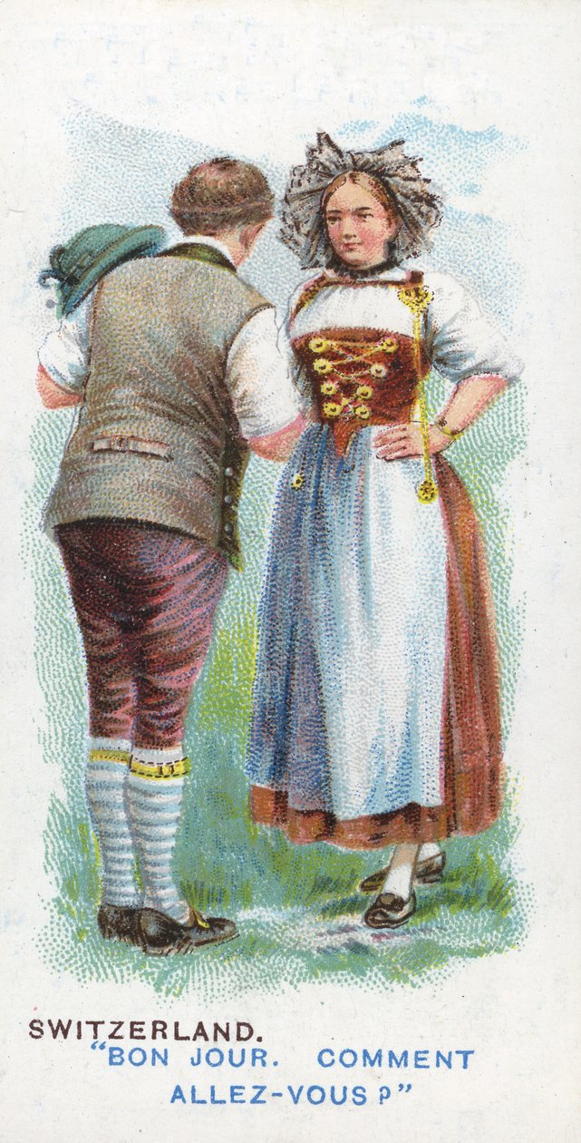 Cumprimento habitual na Suíça, 1907 de English School