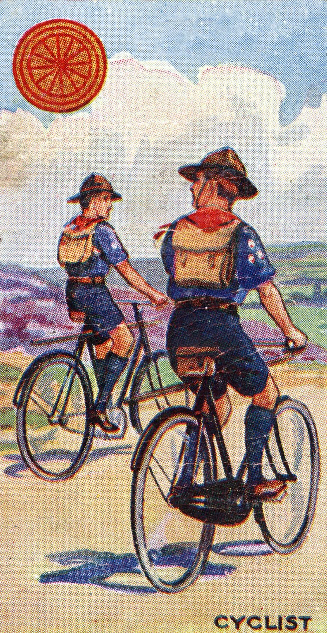 Distintivo do escuteiro do ciclista, 1923 de English School