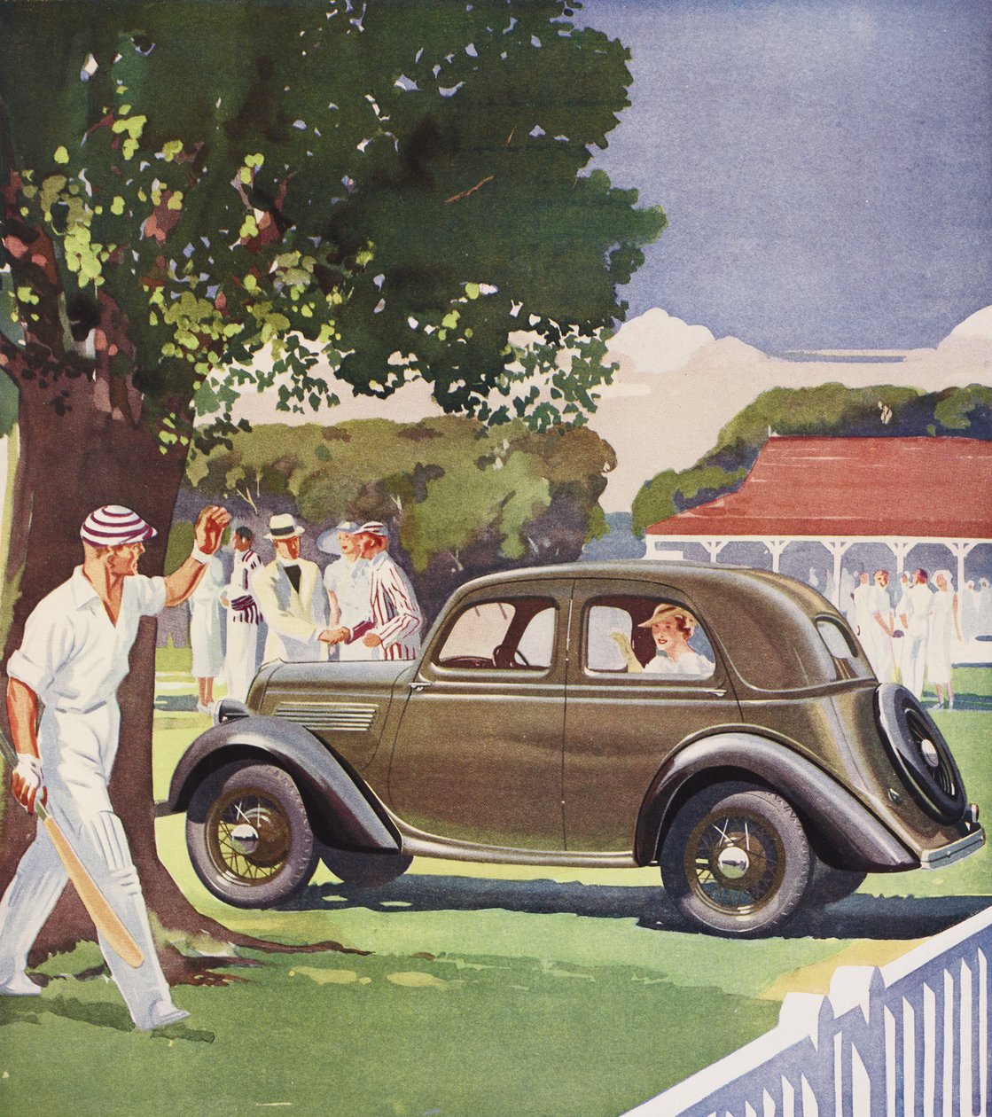 Ford Saloon de luxo, anúncio de English School