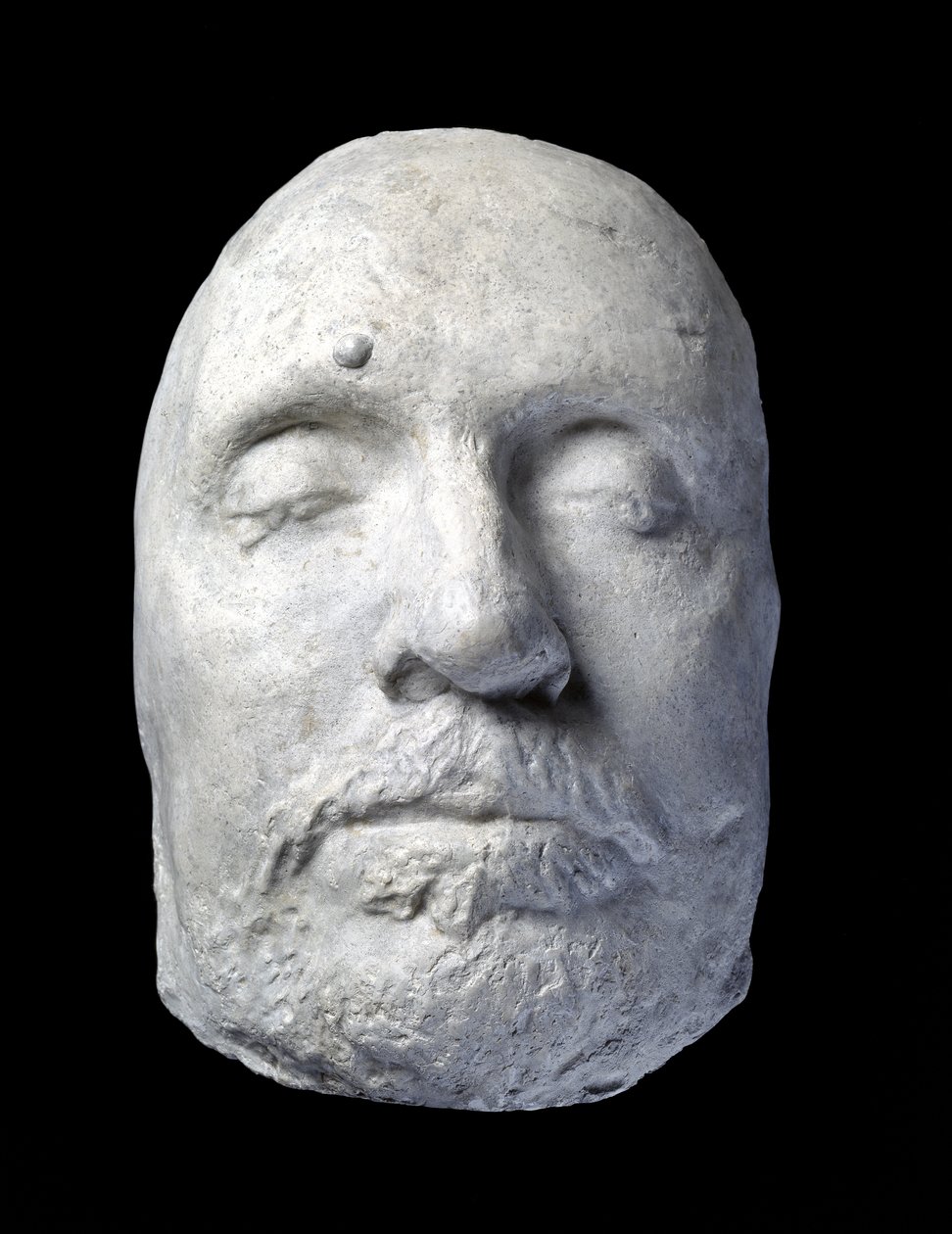 Máscara da Morte de Oliver Cromwell, 1658 (gesso) de English School