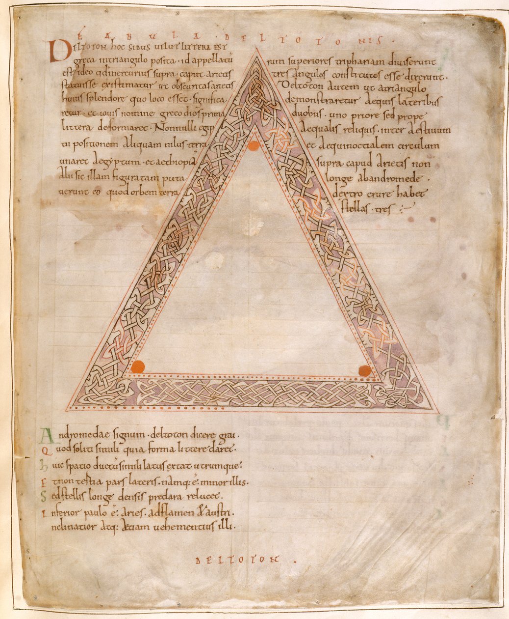Deltoton, de Arato de Cícero (tinta no papel) de English School