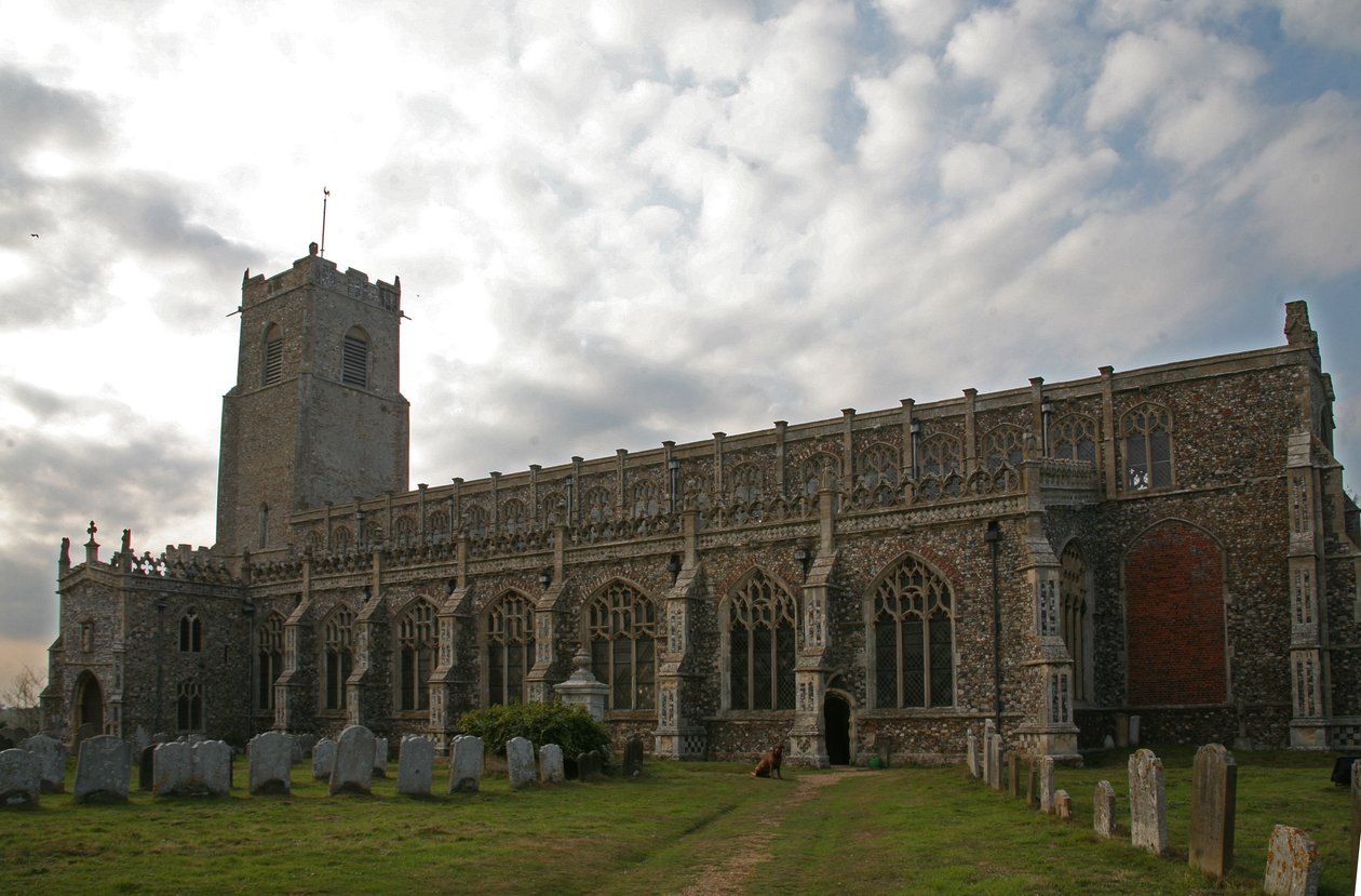 Retratando uma visão da igreja do sul de English School